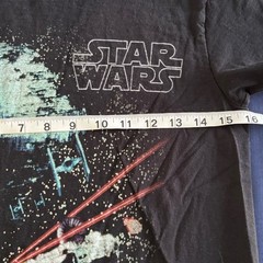 C-Life Group Star Wars Death Star Millennium Falcon Graphic T-Shirt Size S