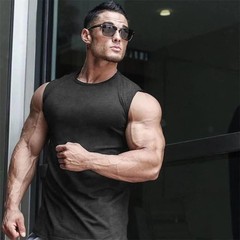 3 Pack Men’s Muscle Shirts Sleeveless Dry Fit Gym Workout Tank Top Gym