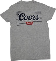 Coors New Adult T-Shirt – Banquet Distressed Lined Logo