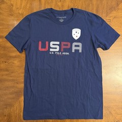 U.S. Polo Assn USPA Graphic T Shirt Navy Blue Logo Crest Men’s Large