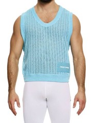 Modus Vivendi Crochet Summer Knitted Tank, Many Colours, Sleeveless, Scoop Neck