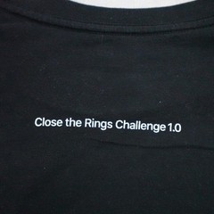Apple Shirt Mens 4XL Black Close The Rings Challenge 1.0 Fitness Employee Tee