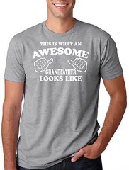 Grandfather T-shirt Awesome Grandfather Tee Shirt Grandpa Papa Tee Shirt