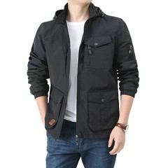 Men’s new multi pocket waterproof quick drying casual outdoor jacket