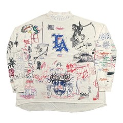 Saint Michael x Readymade Born & Raised Saint Graffiti Long Sleeve Tee Shirt Mul