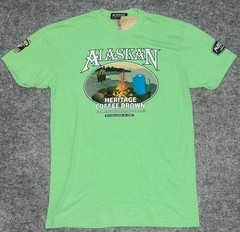 nwt ALASKAN BREWING COFFEE BROWN ALE TEE Alaska Heritage Coffee Beer L t-shirt