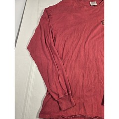 ComfortWash Rocky Mountain National Park Long Sleeve T-Shirt Red XL Cotton