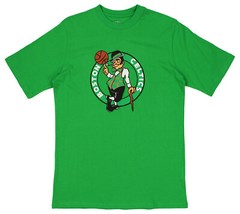 FISLL NBA Men’s Boston Celtics Team Color, Name and Logo Premium T-Shirt