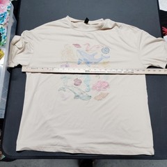 Ocean Wildlife Art Tee Shien Beige Size Large Pre Owned A291ed