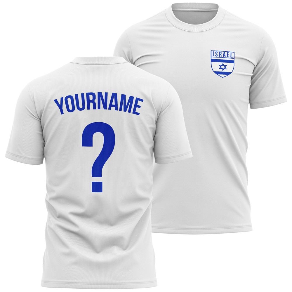 Personalised Israel Mens T Shirt Name and Number shirt Country Sports Event H…