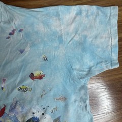 Vintage 1992 Liquid Blue Coral Reef Aquatic Sea Life Fish AOP Shirt XL Tie Dye