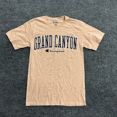 Champion T-Shirt Mens Size S Tan Grand Canyon Graphic Short Sleeve Athletic Tee