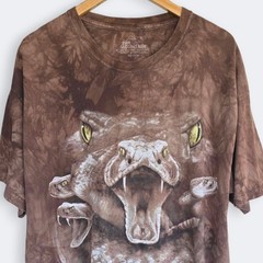 The Mountain Rattlesnake Tie Dye Tee Mens XL Brown Shirt Nature Animals Outdoors
