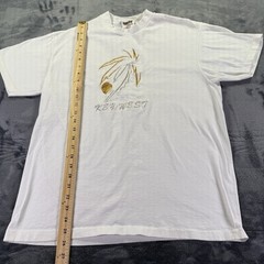 VTG Key West T-Shirt Size L White Embroidered Stitched Palm Tree Beach 90s FL
