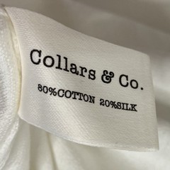 Collars & Co T-Shirt Men 2XL White Cotton Silk Luxury Lucca Tee Minimalist NWT