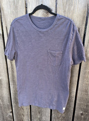 Men’s Vuori T-Shirt Blue Pocket Solid NO SIZE Casual Norm City Classic Modern