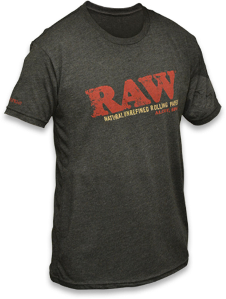 RAW Natural Rolling Papers RAW Black Unisex T-shirt Small With Free Shipping