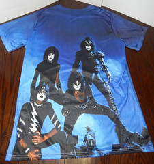 KISS Creatures of the Night All Over Print, Front and Back T-Shirt Size Large-XL