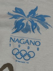 Vintage 1998 Nagano Olympic Winter Games Crew Neck T-Shirt Men’s OSFA NWT Rare