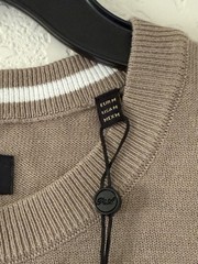 Porter & Ash Luxury Essential Men’s Size M Taupe Viscose Blend Casual T-Shirt