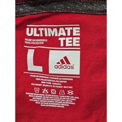 Adidas Ultimate Tee Mens L Red Solid Louisville Cardinals Raglan Graphic T Shirt