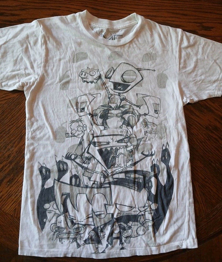 Mighty Fine Brand Invader Zim Graphic Tee Size Small Rare