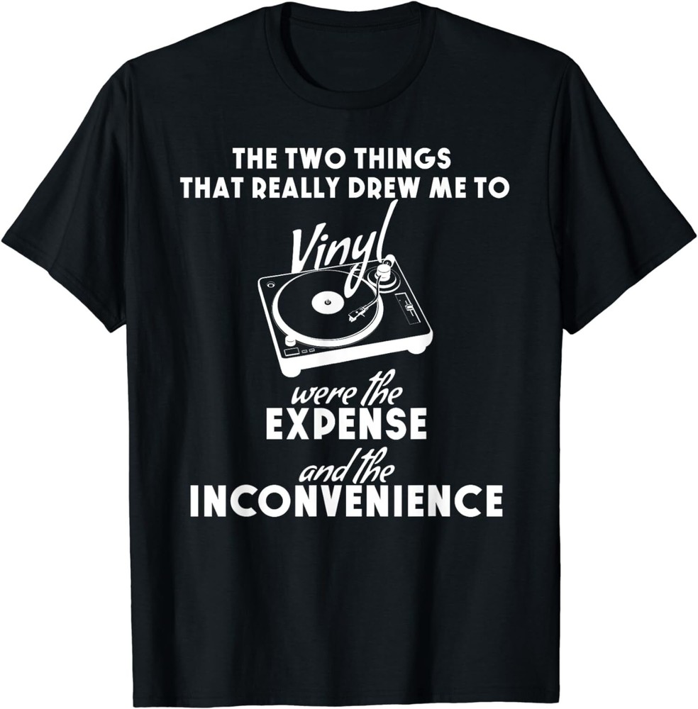 New Limited Funny Audiophile Joke, Gift for Vinyl Record Lovers T-Shirt