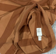 Patagonia Organic Cotton Mid-Weight Pocket Tee Shirt Brown Stripe Mens L Skate