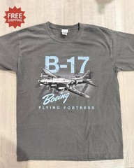 B-17 Flying Fortress T Shirt Gray Mens L / Large Boeing Heritage Collection NEW!