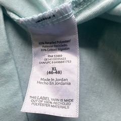 George Men’s XL Light Blue V-Neck Recycled Polyester Cotton T-Shirt