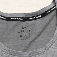 Nike Dri Fit Running Illinois Tank Top Striped Polyester Gray Size XL