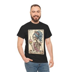 40th Birthday Skeleton Tarot Retro Tee