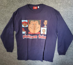 Vintage FUBU Platinum Long Sleeve T-Shirt Fat Albert Characters 2XL
