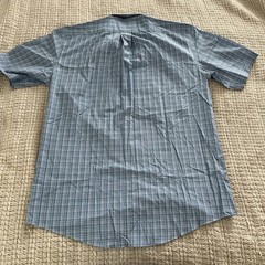 Stafford Travel Easy-Care Broadcloth Short Sleeve Plaid Shirt Size 16.5