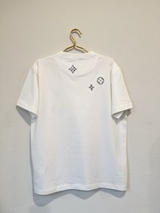 Louis Vuitton Embroidered Cotton Tee Shirt white sz XL
