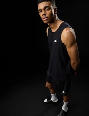Nike Men’s Sportswear Club Tank, Black/White, Small – Black/White – Small