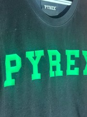 Virgil Abloh’s Pyrex Vision Black and Green Neon Shirt Size L