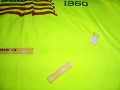 (LOT OF 3) 2XL/2 XLARGE HI-VIS SAFETY NEON YELLOW Menards USA FLAG Work T-Shirt