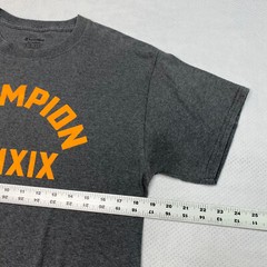 Champion Mens T Shirt sz M Gray Short Sleeve Crew Neck Minimalist Streetwear