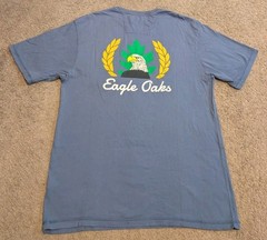 johnnie-o Eagle Oaks Golf & Country Club Tyler Blue Cotton T-Shirt JMST2200 Mens