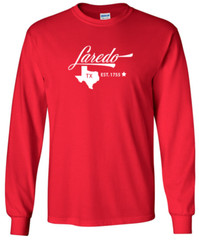 Laredo Texas T-Shirt State Long Sleeve Graphic Tees Unisex apparel Design