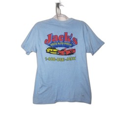 Vintage Single Stitch 80s Jacks Used Auto Parts Junkyard T Shirt Mens Size Large