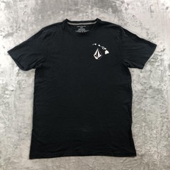Volcom Shirt Mens Medium Black Hawaii Islands Logo Graphic Tee Organic Cotton