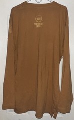 Vintage Mecca Apparel Brown Long Sleeve T-Shirt Mens Size XL Hip-Hop Y2K