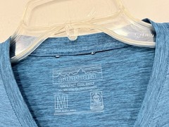 Lot 2 Patagonia Men’s Shirt Size Medium Capilene Cool P-6 Logo Organic T-Shirt