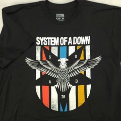 System of a Down Mens Graphic T Shirt Size L Large 36 Eagle Black Band New NWOT