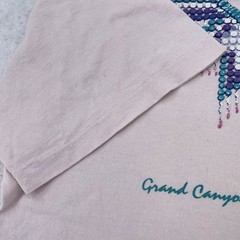 Vintage Grand Canyon Shirt Mens Large Beaded Feather Graphic Anvil USA 90s Tee