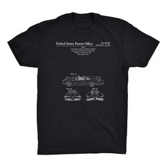 Batmobile Patent T-Shirt. Batman Tee Comfy on Black White or Gray. Premium. NEW
