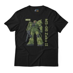Zaku II MS-06 Classic T-Shirt – Retro Gundam Anime Tee –Zeon Mobile Suit T-Shirt