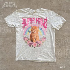 Alpha Male Funny Ironic Kitten Comfort Colors Shirt